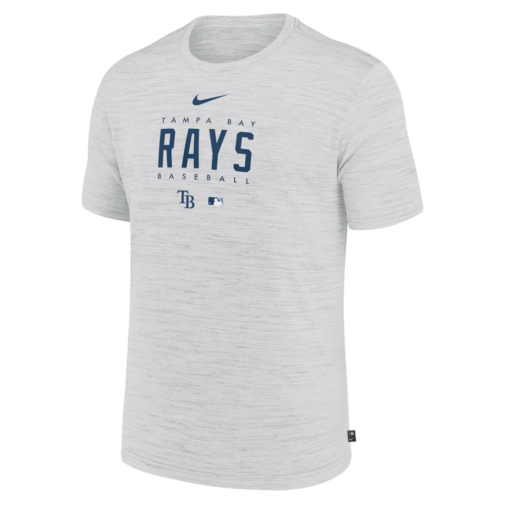 Men's Nike White Tampa Bay Rays Authentic Collection Velocity Performance Practice T-Shirt