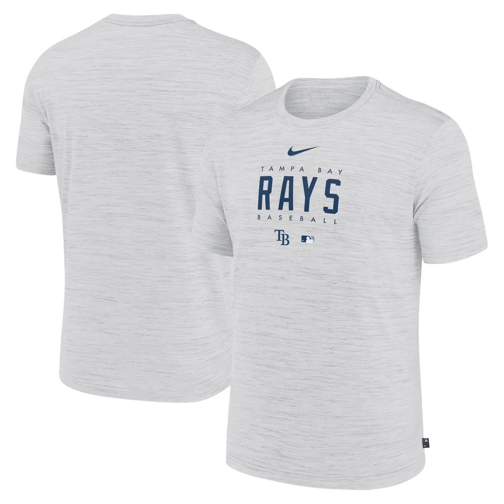 Men's Nike White Tampa Bay Rays Authentic Collection Velocity Performance Practice T-Shirt