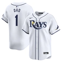 Maillot Nike pour homme blanc Tampa Bay Rays #1 Dad Home Limited