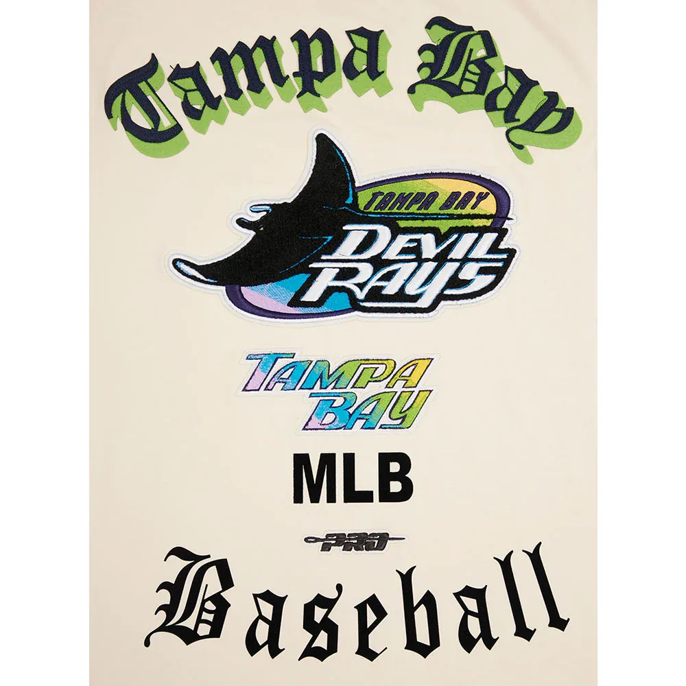 T-shirt Pro Standard Tampa Bay Rays Cooperstown Collection Old English pour homme