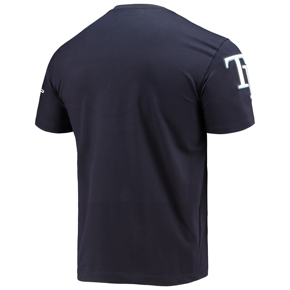 T-shirt à logo de l'équipe des Rays Tampa Bay Pro Standard bleu marine pour homme