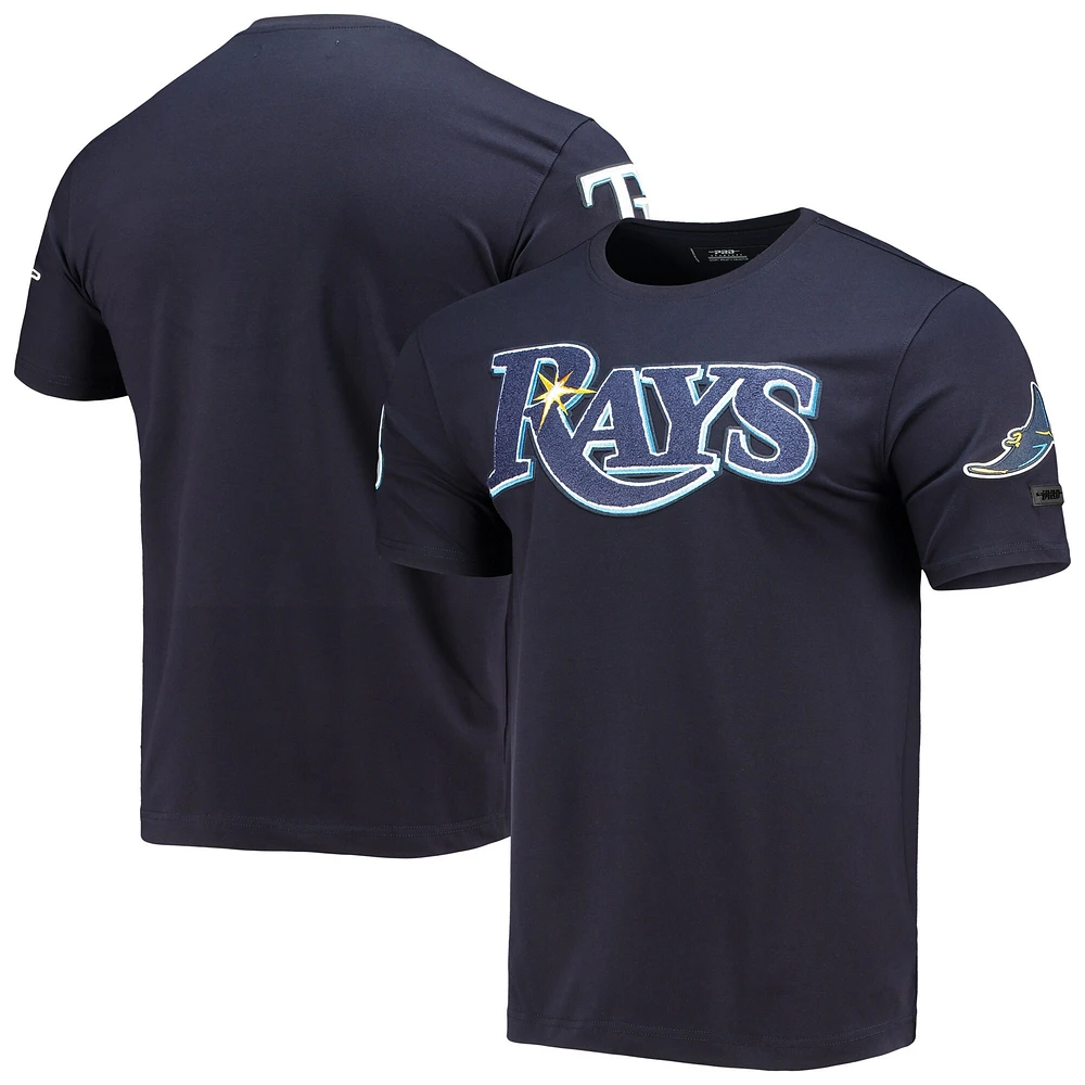 T-shirt à logo de l'équipe des Rays Tampa Bay Pro Standard bleu marine pour homme