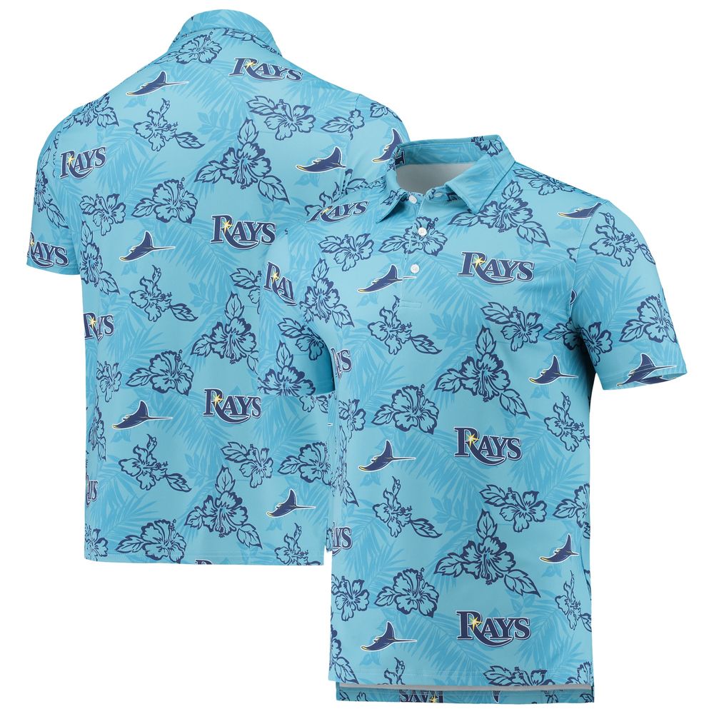 Men's Reyn Spooner Light Blue Tampa Bay Rays Performance Polo