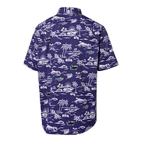 Men's Reyn Spooner Purple Tampa Bay Rays Cooperstown Collection Kekai Button-Down Shirt