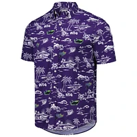 Men's Reyn Spooner Purple Tampa Bay Rays Kekai Button-Down Shirt