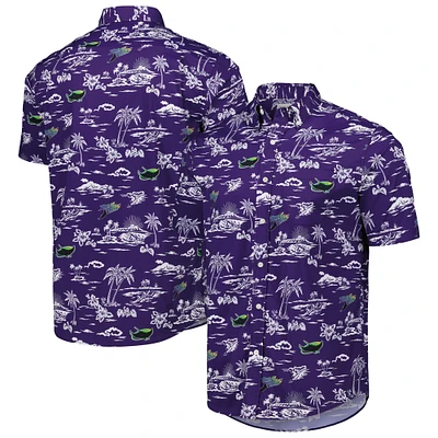 Men's Reyn Spooner Purple Tampa Bay Rays Kekai Button-Down Shirt