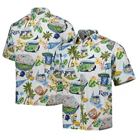 Men's Reyn Spooner White Tampa Bay Rays Scenic Button-Up Shirt