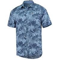 Men's Tommy Bahama Navy Tampa Bay Rays Sport Reign Forest Fronds Button-Up Shirt