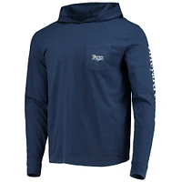 Men's Vineyard Vines Navy Tampa Bay Rays Long Sleeve Hoodie T-Shirt