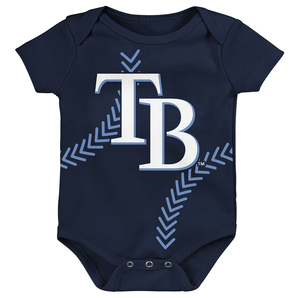 Newborn & Infant Navy Tampa Bay Rays Running Home Bodysuit