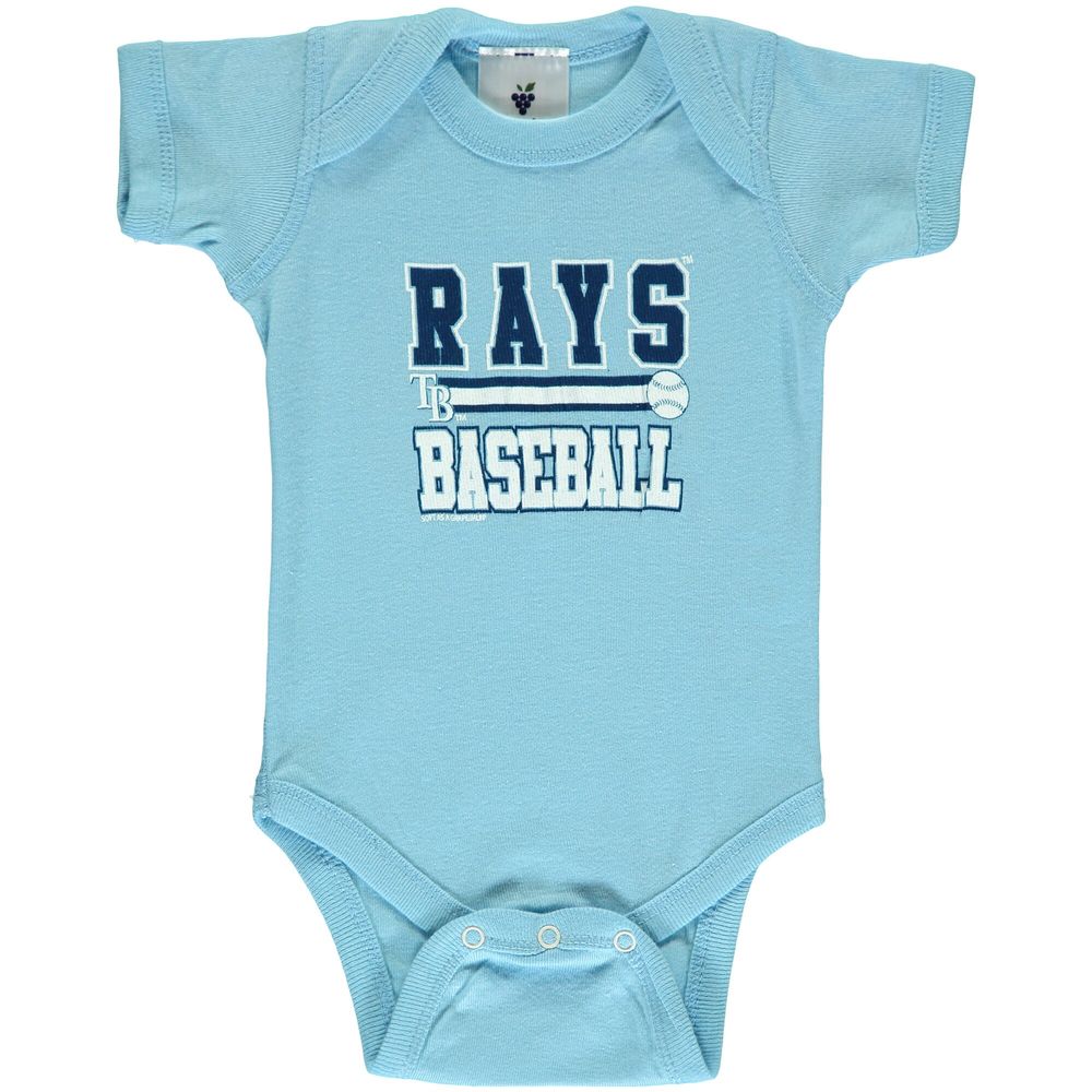 Newborn & Infant Soft as a Grape Navy/Light Blue Tampa Bay Rays 2-Piece Body Suit