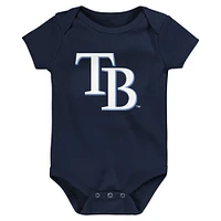 Ensemble de 3 bodies fanion pour nouveau-né et bébé des Tampa Bay Rays