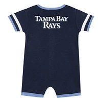 Newborn  Navy Tampa Bay Rays Double Hit Coveralls