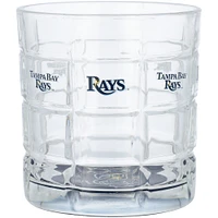 Tampa Bay Rays 10oz. Team Bottoms Up Squared Rocks Glass