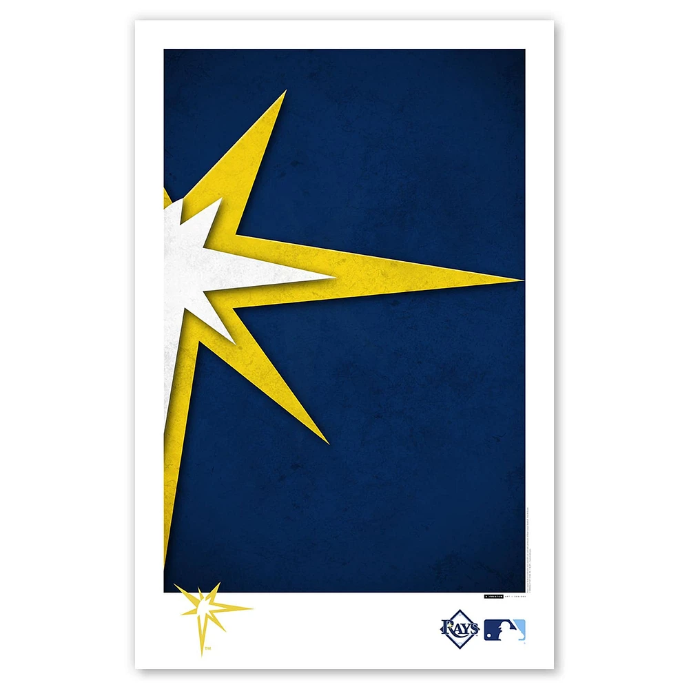 Tampa Bay Rays 11" x 17" Minimalist Logo Poster Print