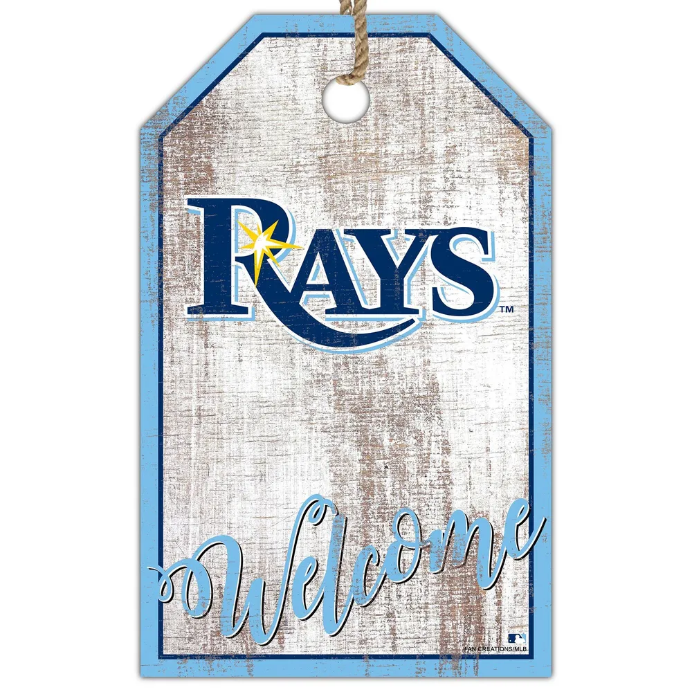 Tampa Bay Rays 11'' x 19'' Welcome Team Tag Sign