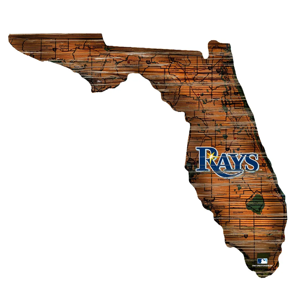 Tampa Bay Rays MDF Wood Wall Art