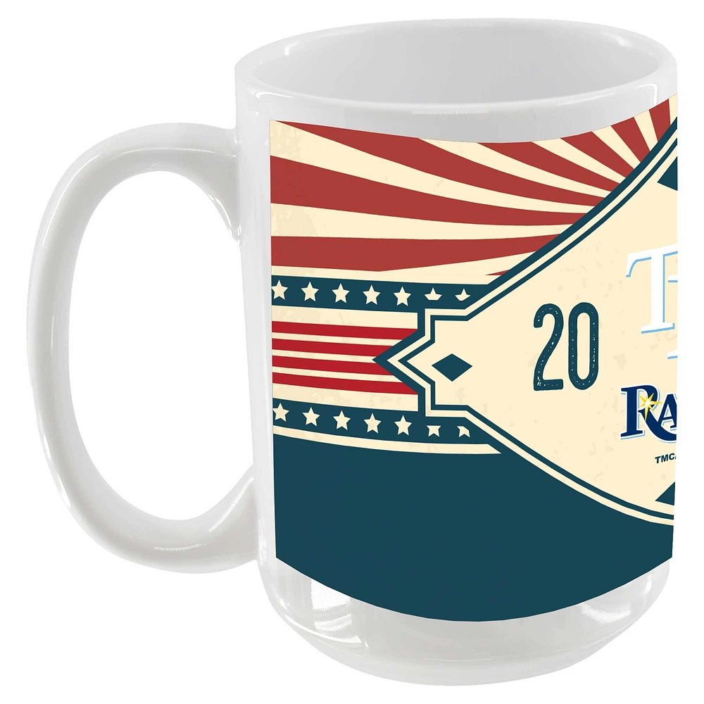 Rayons de Tampa Bay 15oz. Tasse de diamant Americana