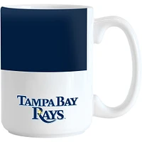 Raies de Tampa Bay 15 oz. Tasse à blocs de couleurs