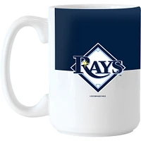 Raies de Tampa Bay 15 oz. Tasse à blocs de couleurs