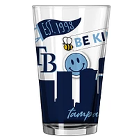 Raies de Tampa Bay 16 oz. Verre à pinte indigène