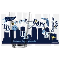 Raies de Tampa Bay 16 oz. Verre à pinte indigène