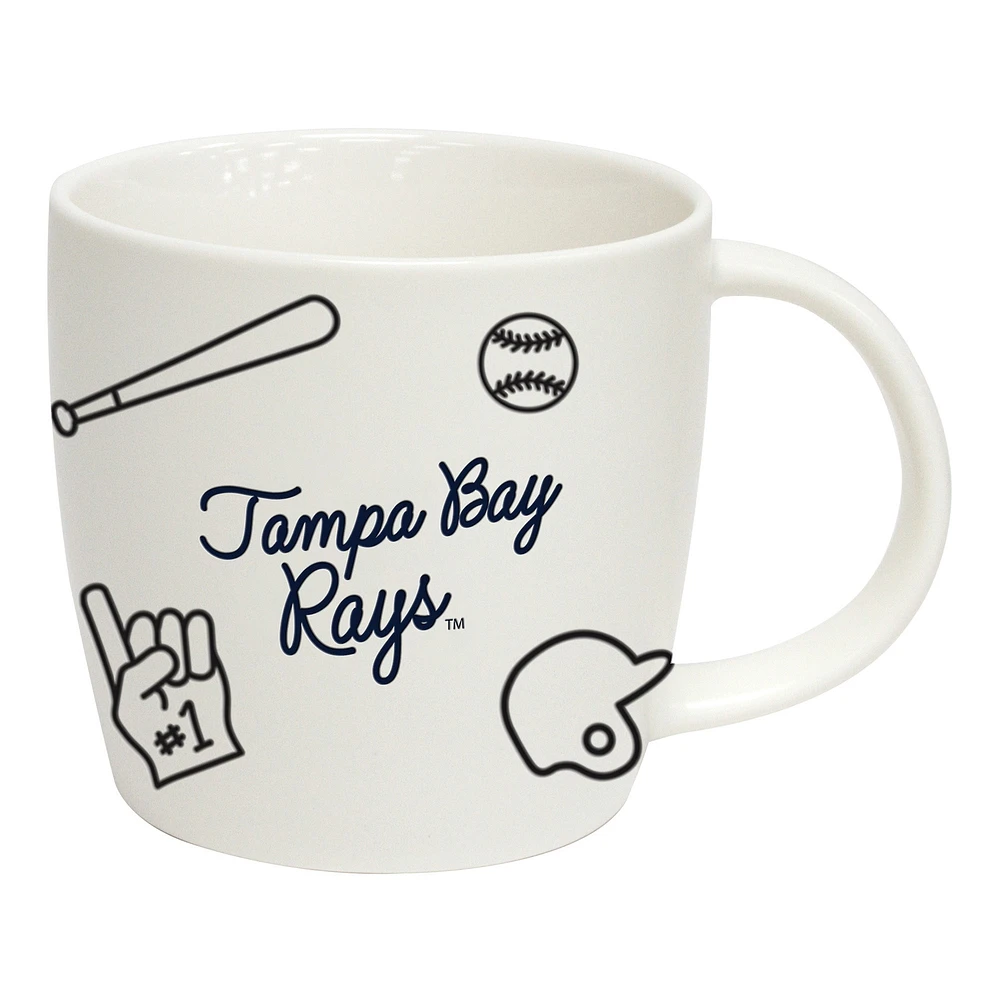 Tasse de 18 oz avec le logo des Rays de Tampa Bay