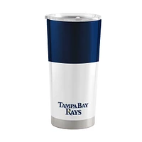 Raies de Tampa Bay 20 oz. Gobelet en acier inoxydable à blocs de couleurs