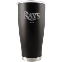 Tampa Bay Rays 20oz. Etched Team Logo Tumbler - Black