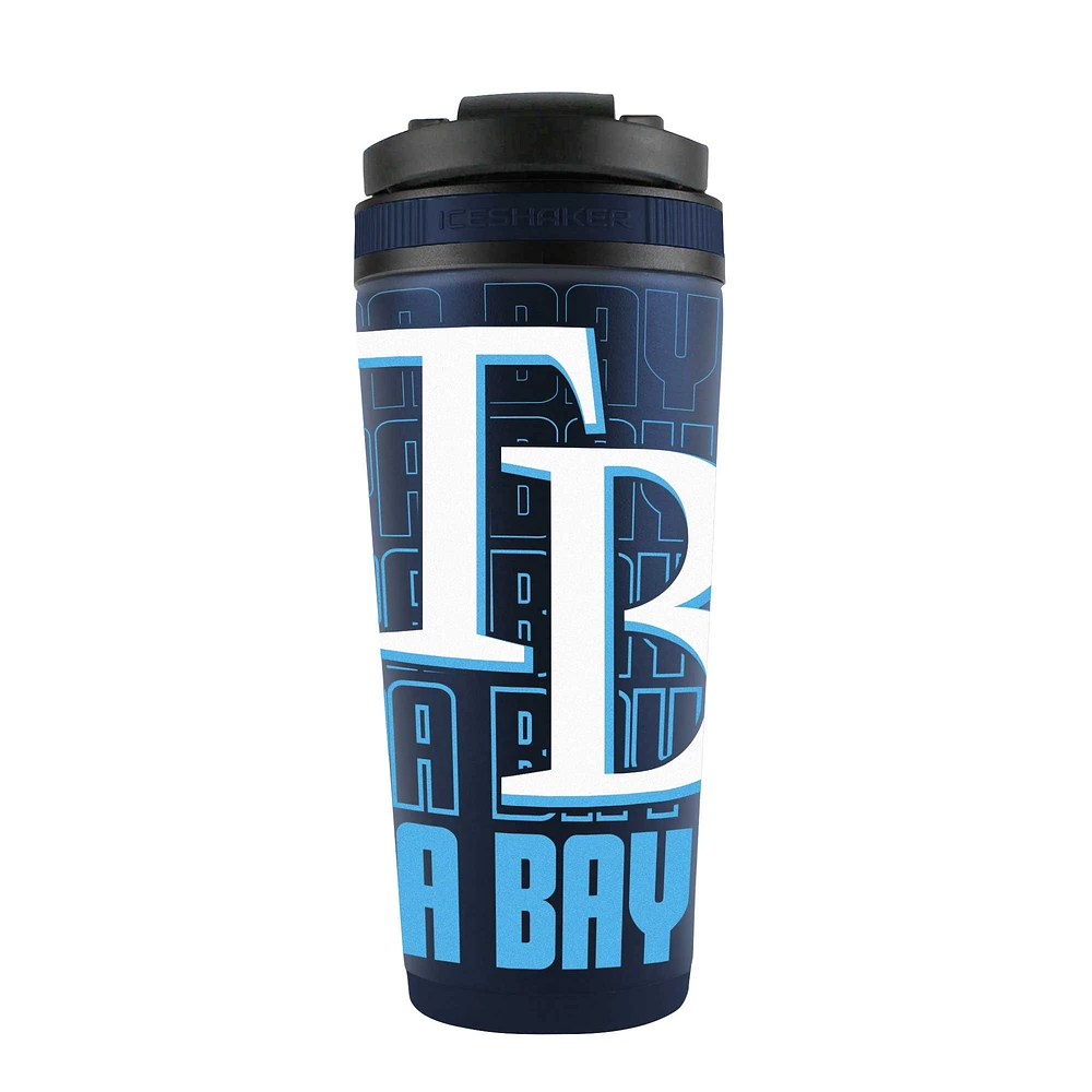 Bouteille shaker en acier inoxydable 4D de 26 oz des Rays de Tampa Bay