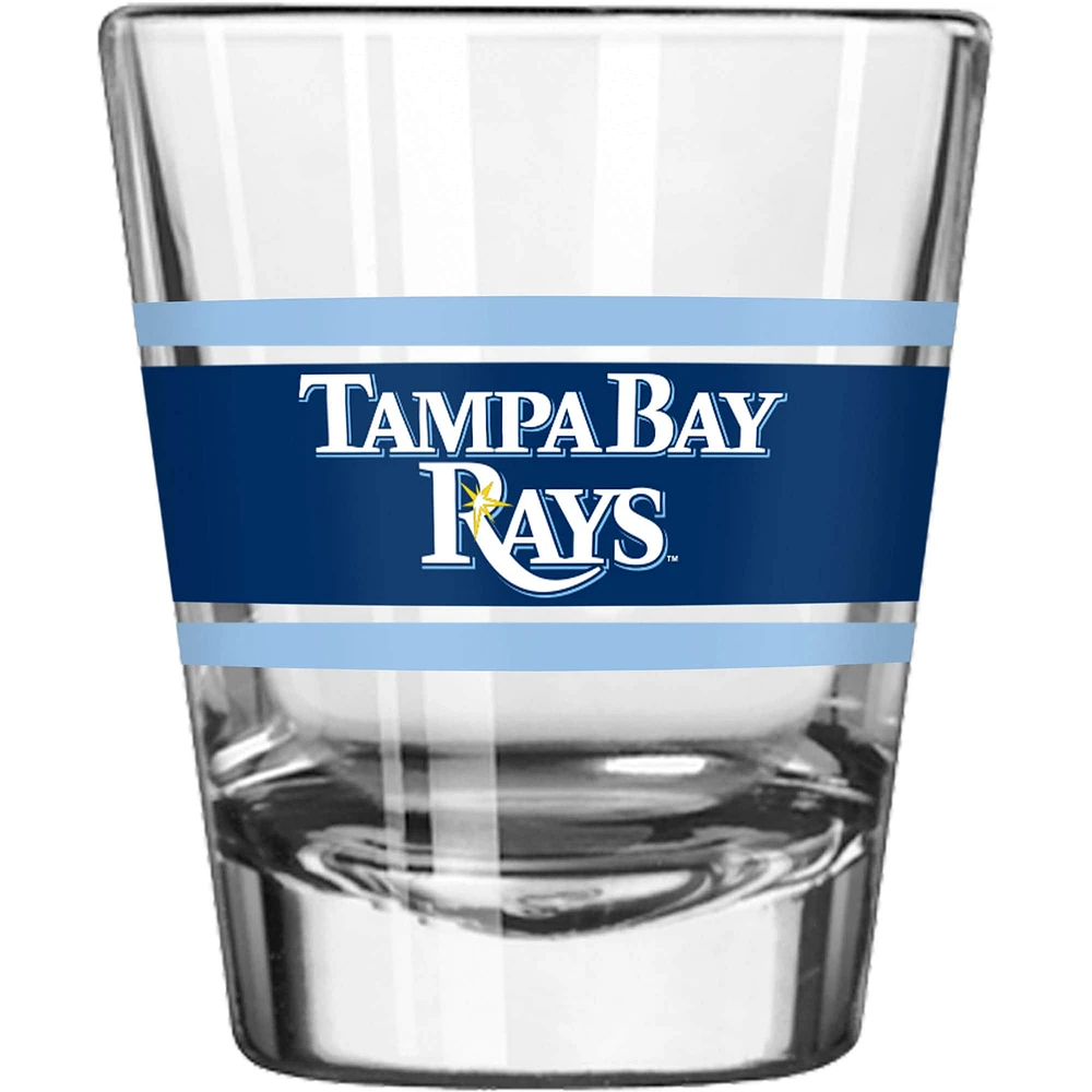 Rayons de Tampa Bay 2oz. Verre à shot à rayures