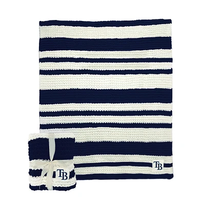 Tampa Bay Rays 50" x 60" Cable-Knit Throw Blanket