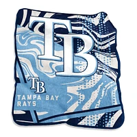 Couverture à jet tourbillon Raschel des Rays de Tampa Bay, 50 po x 60 po