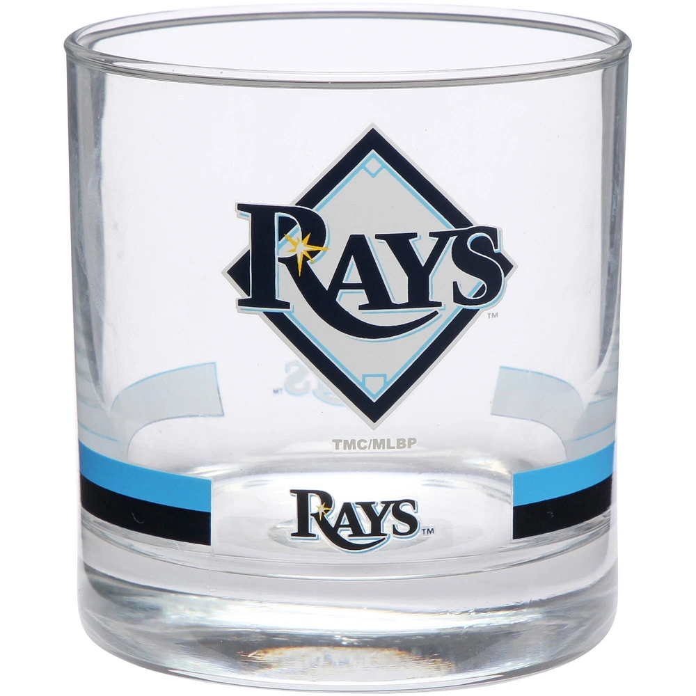 Tampa Bay Rays Banded Rocks Verre