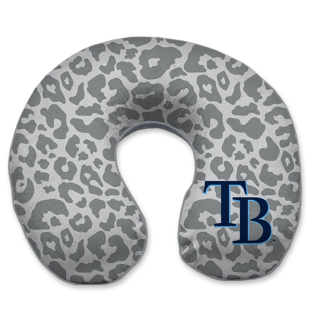 Tampa Bay Rays Cheetah Print Memory Foam Travel Pillow