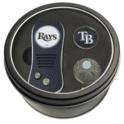 Tampa Bay Rays Divot Tool, Ball Marker & Cap Clip Personalized Tin Gift Set