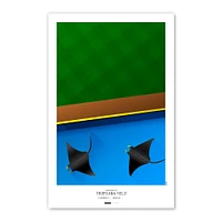Tampa Bay Rays Tropicana Field 11'' x 17'' Minimalist Stadium Poster Art Print