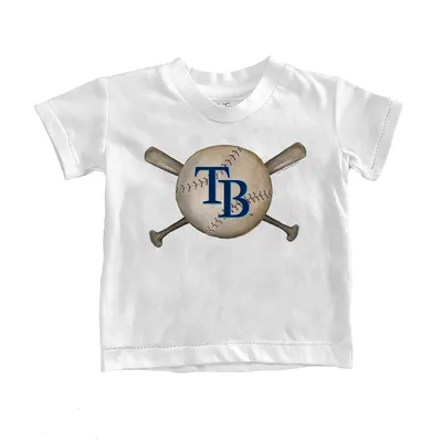 Lids Tampa Bay Rays Tiny Turnip Girls Toddler Baseball Love Fringe T-Shirt  - Navy