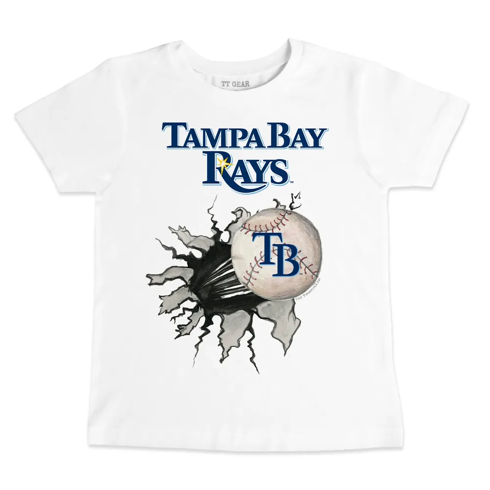 Lids Tampa Bay Rays Tiny Turnip Toddler Baseball Tear T-Shirt