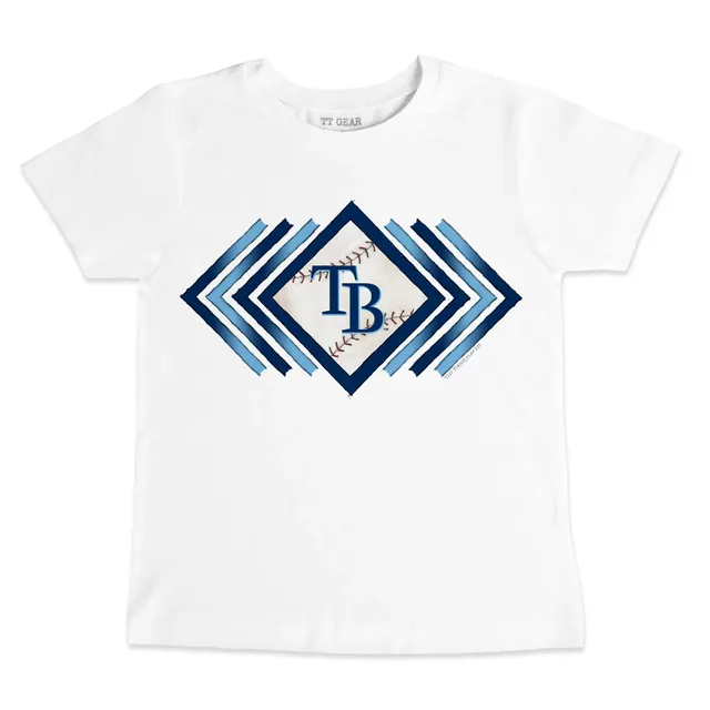 Lids Tampa Bay Rays Tiny Turnip Toddler Babes Raglan 3/4 Sleeve T-Shirt -  White/Black