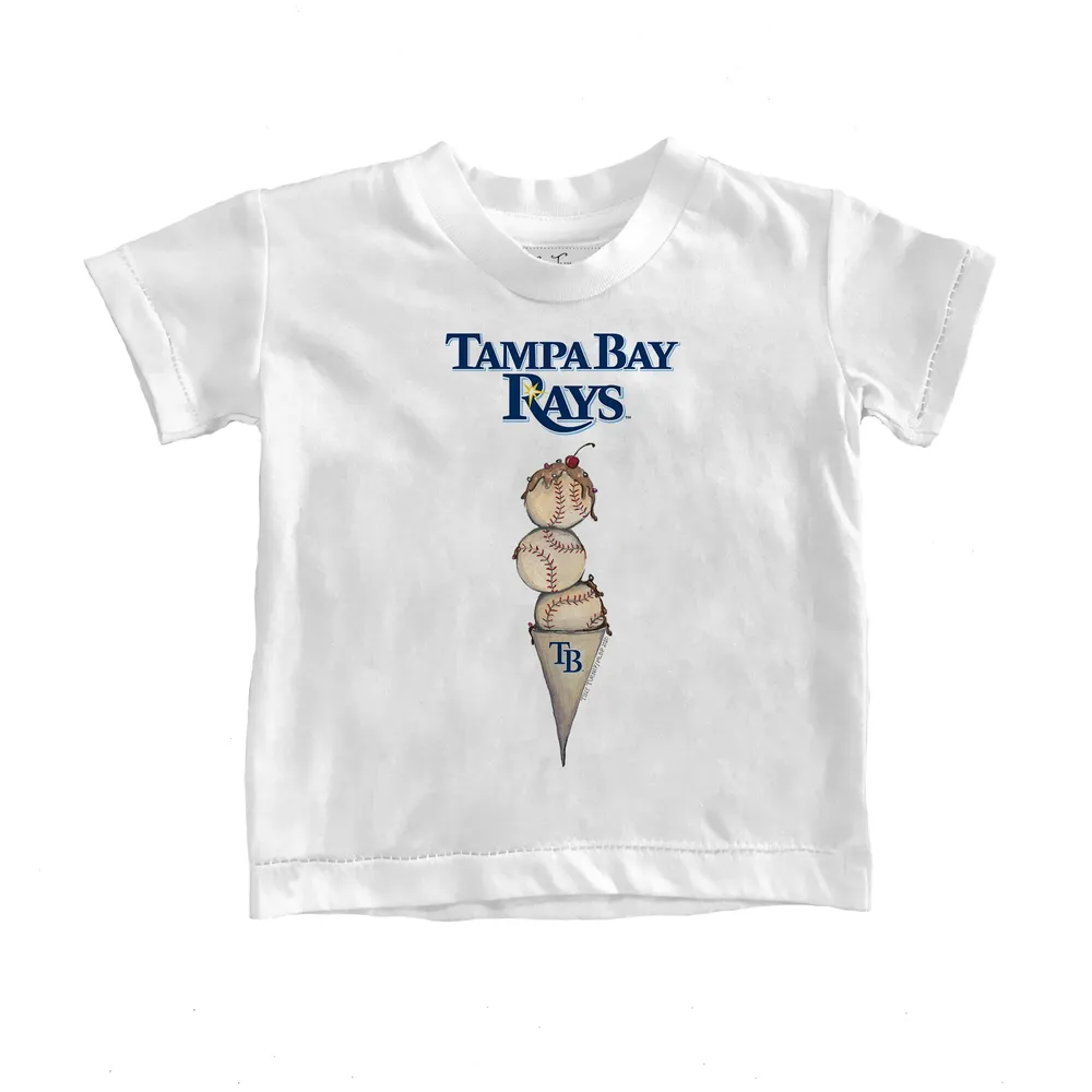 Lids Tampa Bay Rays Tiny Turnip Girls Youth Sundae Helmet Fringe T