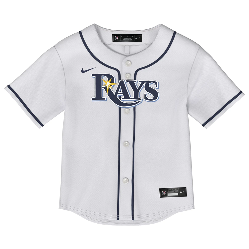 Toddler White Tampa Bay Rays Home Replica Jersey