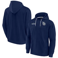 Sweat à capuche unisexe Fanatics Navy Tampa Bay Rays Elements en polaire super douce