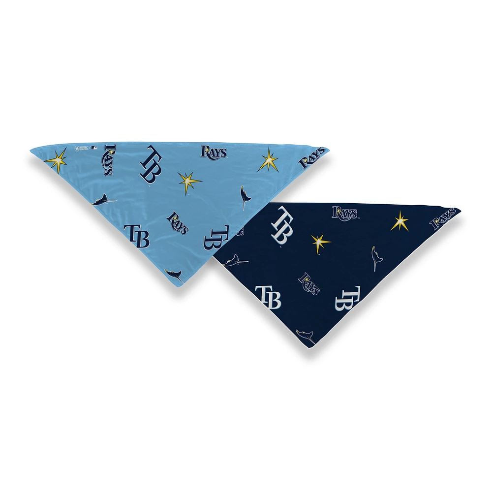 Ensemble de 2 bandanas triangulaires rafraîchissants unisexes Tampa Bay Rays