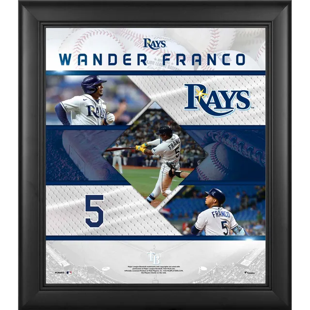 Wander Franco Tampa Bay Rays Autographed White Nike Replica Jersey