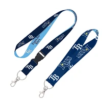 WinCraft Tampa Bay Rays 2-Pack Lanyard with Detachable Buckle & Key Strap Set