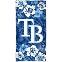 WinCraft Tampa Bay Rays 60'' x 30'' Floral Spectra Beach Towel'