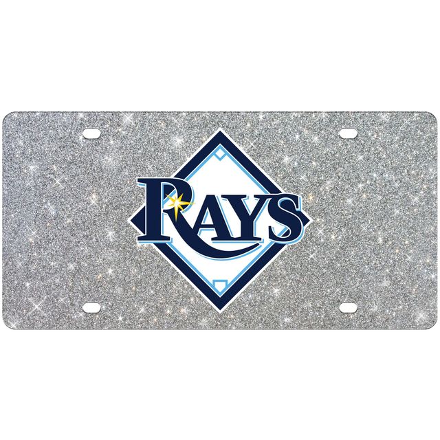 Plaque d'immatriculation à paillettes acryliques WinCraft Tampa Bay Rays