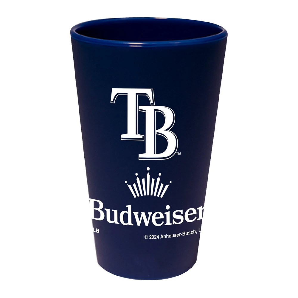 WinCraft Tampa Bay Rays MLB x Budweiser 16oz. Silicone Pint Glass