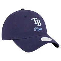 Casquette ajustable New Era bleu marine Tampa Bay Rays Preppy Team 9TWENTY pour femme